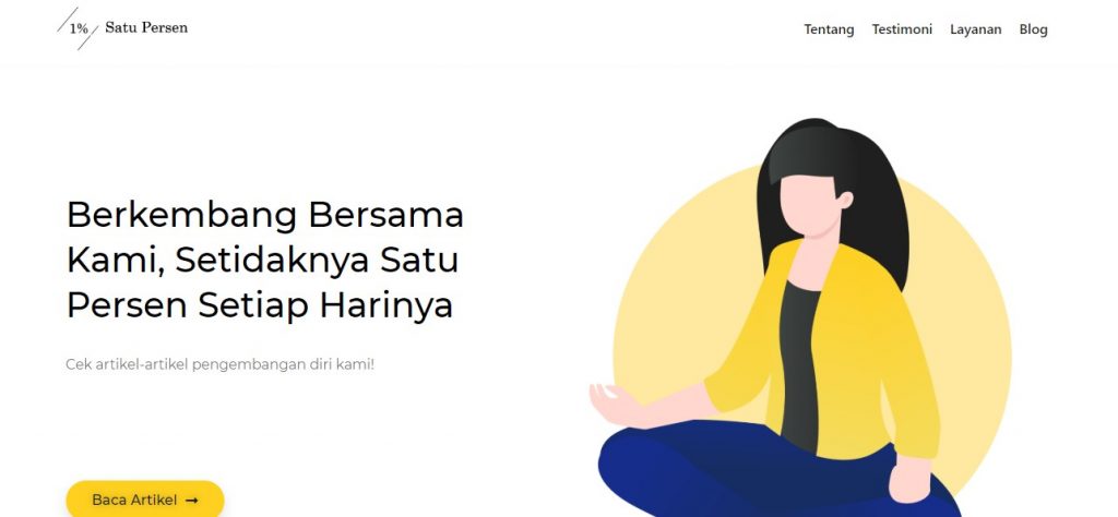 Belajar tentang kehidupan di satupersen